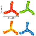 1Pcs Three-leaf Boomerang Dart PU Flying Disc Throwing Toy Parent-child Interactive Flying Kids Outdoor Game Props.