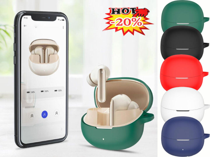 QCY MeloBuds Pro Only cover Premium Artificial Carrying cover Shockproof Earbuds Cover Box For Buds Soft Silicone Bluetooth Headphone Cover