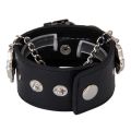 1PCS Punk Chain Women Men Bracelet Cuff Gothic Wrist Watch For Men and Women. 