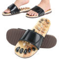Acupressure Massage Slippers Reflexology Sandals with Natural Stone Therapeutic for Foot Massage.