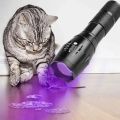 【NEW】 2 In 1 UV Flashlight Purple White Dual Light Zoomable Torch Pet Urine Stains Detector Scorpion Hunting Ultraviolet Flashlights.