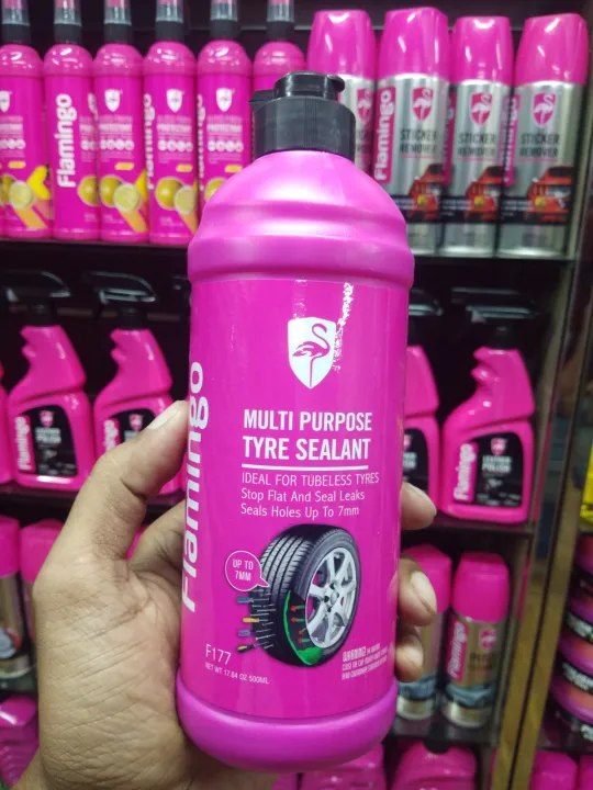 Flamingo%20Multi%20Purpose%20Tyre%20Sealant%20500ml,%20Anti%20Puncture%20Tire%20Gel%20Sealant%20For%20Motorcycle%20&%20Car%20-%20Image%202