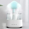 Mushroom Air Humidifier Home Bedroom Aromatherapy Lamp Calming Water Drops Sounds Diffuser Humidifier Rain Cloud Night Light. 