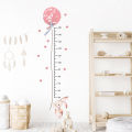 Balloon Rabbit Wall Stickers For Baby Girls Room Kids Room Height Ruller Grow Up Chart Height Measurement Wall Decals. 