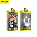 AWEI T28 TRUE WIRELESS SPORTS TWS EARBUDS WITH CHARGING CASE WITH SMART TOUCH. 