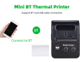 2 Inch Thermal Receipt Printer Mini USB Bill POS Mobile Printer Support ESC/POS Print Command Compatible with Android/iOS/Windows for Small Business Restaurant Retail Store R2. 