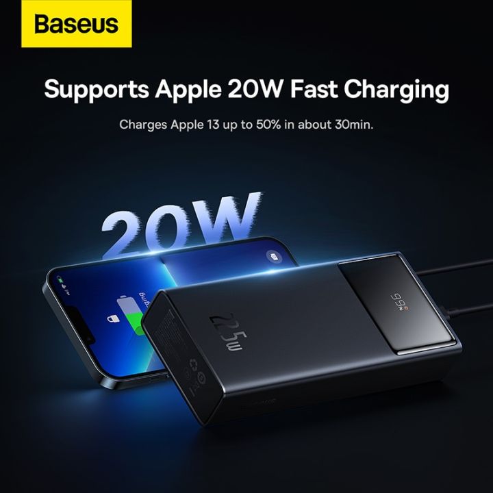 Baseus%20Power%20Bank%2020000mAh%2022.5W%20Star-Lord%20Digital%20Display%20Fast%20Charge%20with%20USB%20to%20Type-C%203A%200.3m%20Black%20Cable%20-%20Image%204
