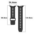For Samsung Galaxy Watch Ultra 47mm Solid Color Reverse Buckle Silicone Watch Band. 