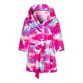 Kids Flannel Bathrobe Baby Girls Boy Cartoon Hooded Pajamas Children Soft Bath Robe Nightgown Teenager Toddler Clothing 2-12Year. 