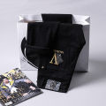 2022Spring and Summer Embroidered Jeans Men's European Station Korean Style Slim-Fitting Ankle-Tied Stretch Fashion European Goods Men's Pants.