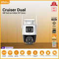 Imou Cruiser Dual 6MP Dual Lens Outdoor IP Camera I PTZ Full-Color Night Vision Wi Fi Camera I 3MP+3MP CMOS Sensor | Smart Full-color Night Vision | Wide Dual View | IMOU SENSE® Human & Vehicle Detection I 8x Digital Zoom. 