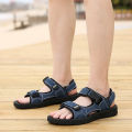 Sandals Men's Summer 2023 New Student Open Toe Casual Versatile Velcro Ultra Light and Super Soft Non-Slip Beach Shoes. 