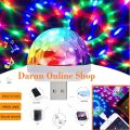 Usb Mini Led Disco Magic Ball Lights, Sound Sensor Led Small Magic Ball Light. 