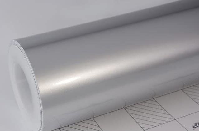 Silver Metallic Wrap Car & Bike DIY Wrap Sheet Roll Film Sticker Decal Rated for Automotive & Bike (10 x 60 inch)