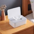 Mask Storage Box Multifunctional Dustproof Tissue Storage Box Case Wet Wipes Dispenser Holder with Lid for Face Cover.