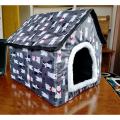 Warm Cat Bed Pet Basket Cozy Kitten Lounger Cushion Cat House - Cat House. 