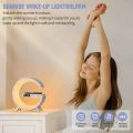 G63 Smart Light Sound Speaker Machine Fast Charging Alarm Clock 7-Color RGB Music Player Speaker. 