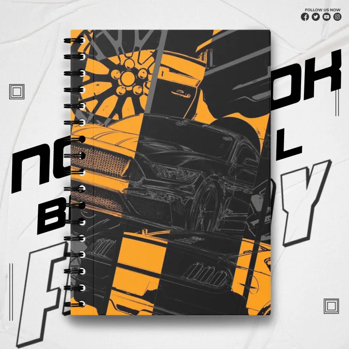 Notebook Sports Car Dark Theme Design Ai Edition 2O Rise360 Writing ...