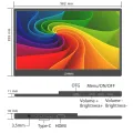 Computer Monitor 15.6/14 Inch Portable Monitor Touchscreen 1080P IPS Panel Display For PC Gamer HDMI-Compatible Switch Laptop. 