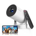 HY300 Mini Smart Projector 4K Support | Portable Home Cinema Projector with WiFi. 