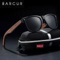 BARCUR Black Walnut Wood Sunglasses for Man Polarized High Quality Sqare Sun Glasses Men UV400 Eyewear Accessory Original Box Girlymax Store. 
