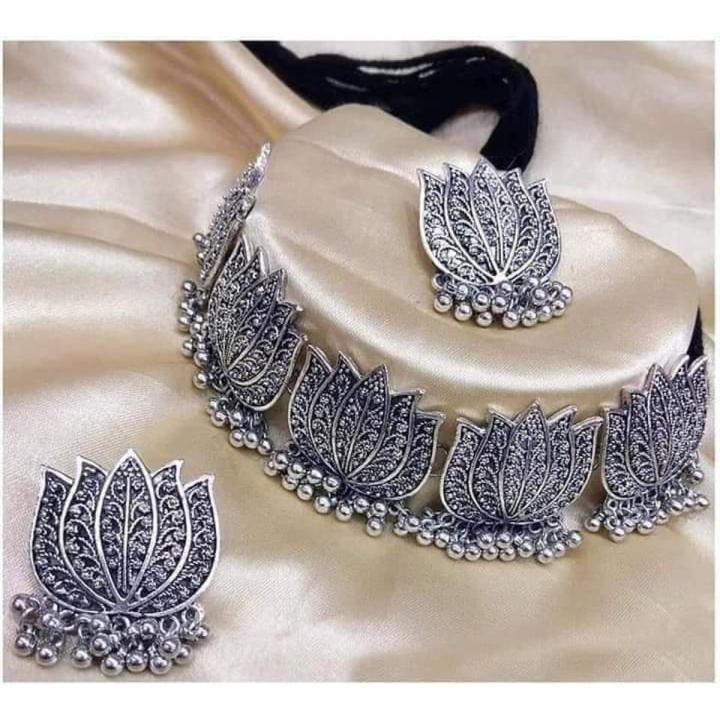 Poddo Design German Silver Poddo Choker Set | Daraz.com.bd