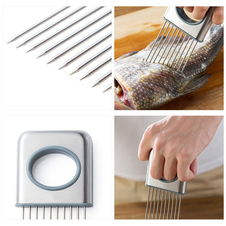 Stainless%20Steel%20Onion%20Holder%20Slicer%20Tomato%20Cutter%20With%2010%20Even%20Prongs%20Easy%20Hold%20And%20Silcing%20Lemon%20Vegetable,Sliver%20Color%20New%20Professional%20-%20Image%203