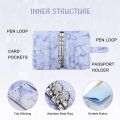 49Pc Budget Binder, Marble Print PU Binder Budget Planner Organizer with Envelopes,Expense Budget Sheets,for Budgeting D.