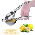 Stainless Steel Lemon Squeezer Heavy Duty Manual Citrus Juicer - Large Handheld Press.