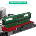 1 Piece DDR5 U-Dimm 288pin Adapter Ddr5 Memory Test Protection Card with Short Latch Green. 