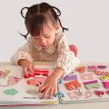 Montessori Baby Quiet Book Toys Early Education Hook Loop Sticker Sensory Games Parish Learning My First Busy Book 3-6 Year Old.