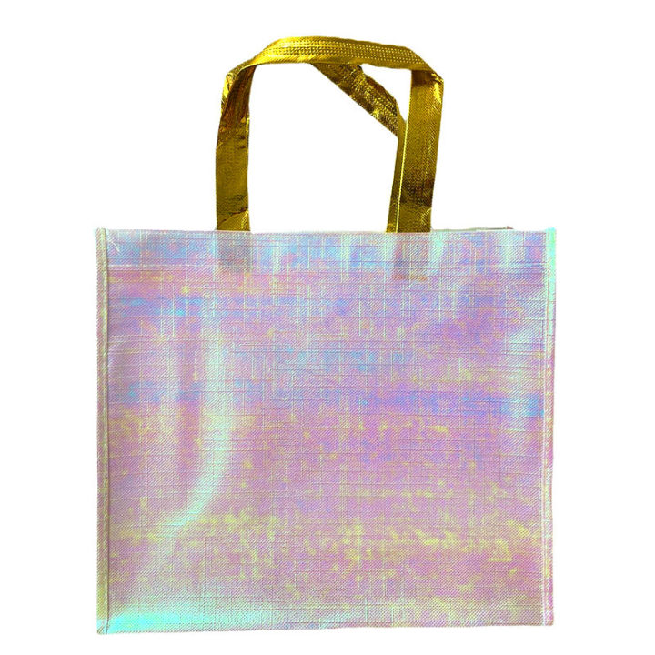 Amazon%20Currency%20Rose%20Gold%20Laser%20Bag%20Spot%20Hot%20Pressed%20Color%20Printing%20Laser%20Aluminized%20Film%20Clothing%20Shopping%20Non%20Woven%20Bag%20-%20Image%206