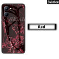 Phone case For VIVO Y18 Back cover Fashion Marble Hard Tempered Glass Protector Soft Silicone Cover For Vivo Y18 Cover cases. 