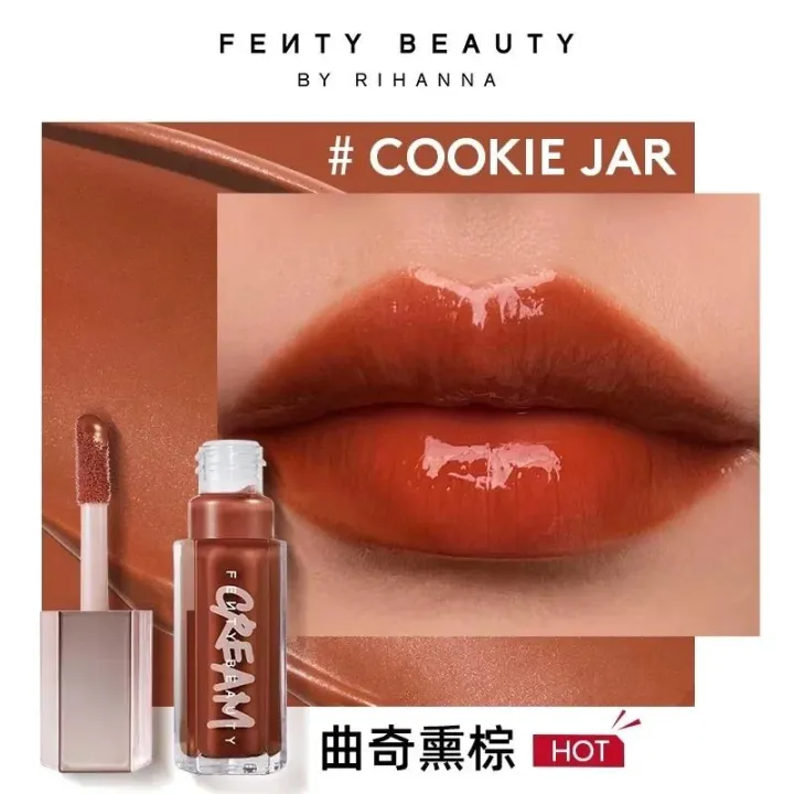 FB%20Thick%20Color%20Highlight%20Lip%20Lacquer%20Transparent%20Lip%20Gloss%20Glass%20Moisturizing%20Fussy%20Fenty%20Glow/Cookie%20Jar%20Diamond%20Highlight%20-%20Image%207