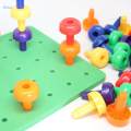 30Pcs Tall Stackers Peg Board Fine Motor Skills Occupational Therapy Games. 