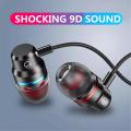 3.5mm Mobile Wired Headphones  Noise Cancelling Sports in-Ear Headsets   Earphone Earpiece With Mic Stereo Gaming Headset. 