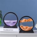 3D Sandscape Moving Sand Art Picture Round Glass Deep Sea Hourglass Quicksand Craft Flowing Sand Painting Office Home Decor Gift. 