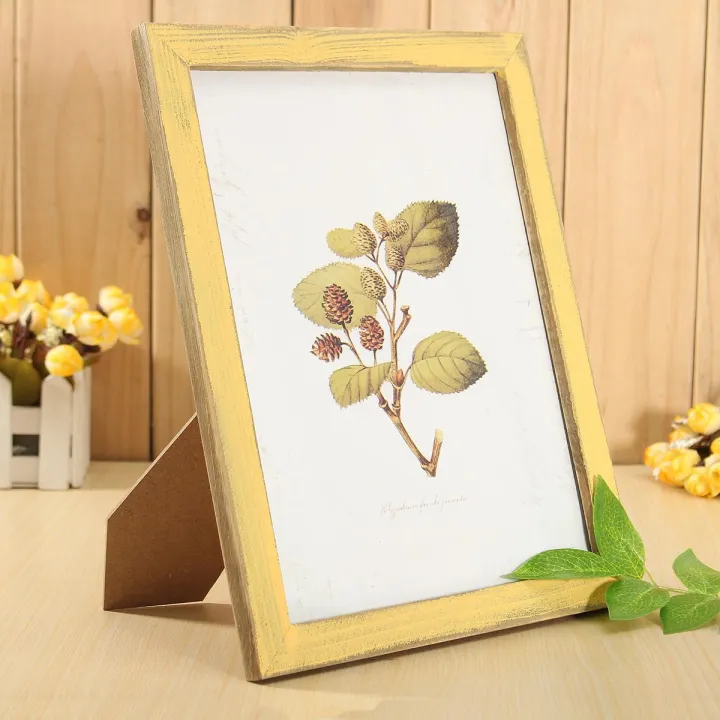 Solid%20Wood%20Rectangle%20Photo%20Picture%20Frame%20Ivory/%20Wood(/%20Blue/%20Yellow/%20Green%20for%20living%20room%20bedroom%20office%20restaurant%20-%20Image%205