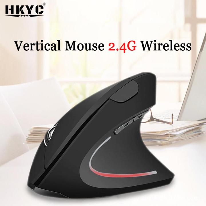 HKYC Ergonomic Vertical Mouse 2.4G Wireless Right Left Hand Computer ...
