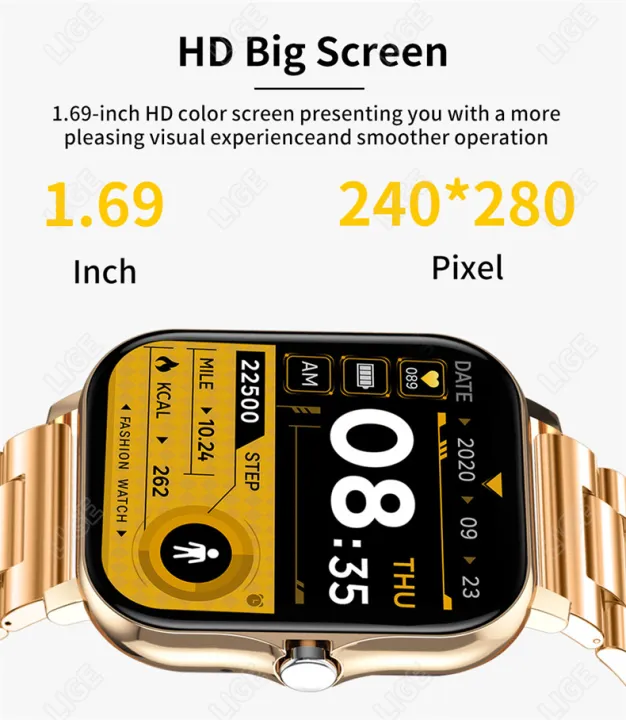 LIGE%20Y13%20UNISEX%20Full%20Touch%20Sport%20Smart%20Watch%20%20Heart%20Rate%20Fitness%20Tracker%20Bluetooth%20call%20Smartwatch%20wristwatch%20For%20Android%20Smartwatch%20-%20Image%205