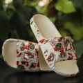 Slides for Men's | Screen Print | Classic MS-142 | Light Weight Slipper Sandal, Doctor Shoe Light Weight anti slippery sandal slides for boys juta juta.