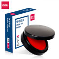 Deli 9870 Quick Drying Ink Pad: Large Red Round Quick Drying Ink 95mm Financial Office Supplies Ink. 