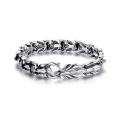 Alloy retro dragon head dragon lin pattern dragon bone hip-hop men's bracelet. 
