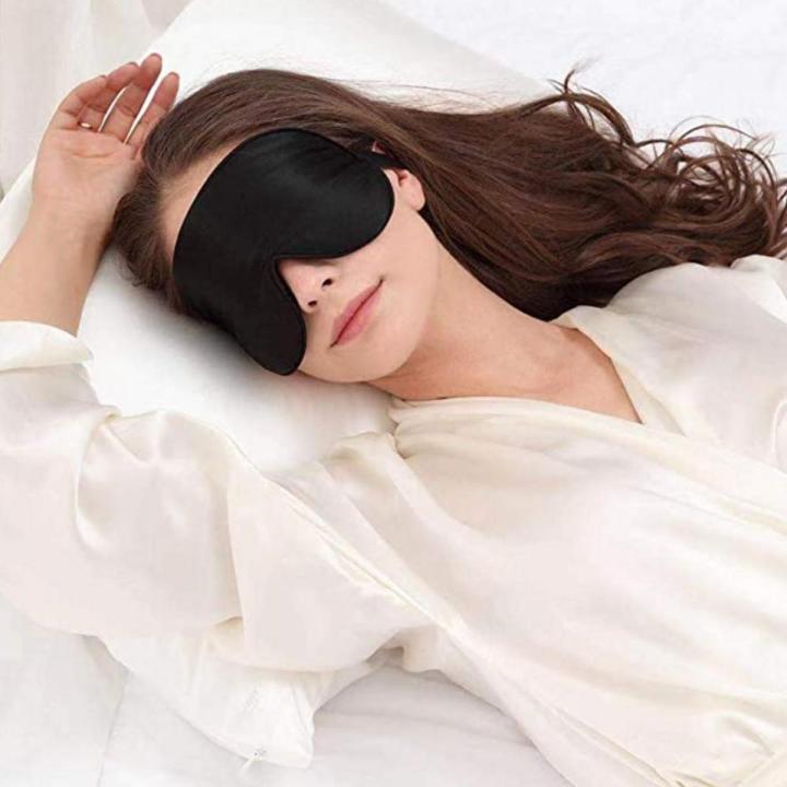 Eye Mask Black Shade Blindfold Eye Patch Night Economic Sleep & Snoring - Black