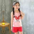 Boys Summer Pajamas Sleeveless Sleepwear Vest Shorts Suit Cartoon Pajamas Sleepwear Sets. 