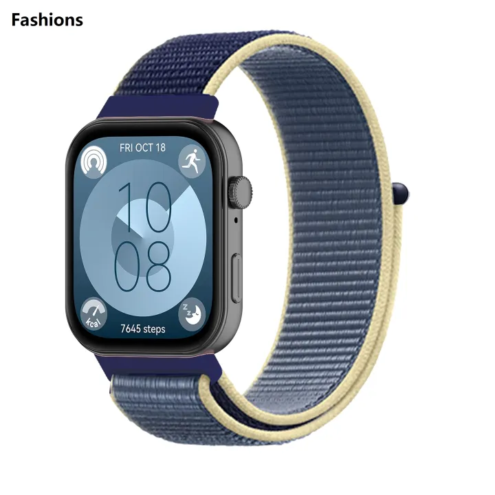 Fashions%20Nylon%20Loop%20Strap%20for%20Huawei%20Watch%20Fit%203/4%20Breathable%20Wristband%20Accessories%20for%20Huawei%20Watch%20Fit%204/4%20Pro%20Band%20Smartwatch%20Bracelet%20-%20Image%204