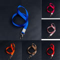 Color Safety Hanging Neck Strap Lanyard Badge Card Holder Lanyard  for   ID Name Badge Holder Keys Metal Ring 15. 