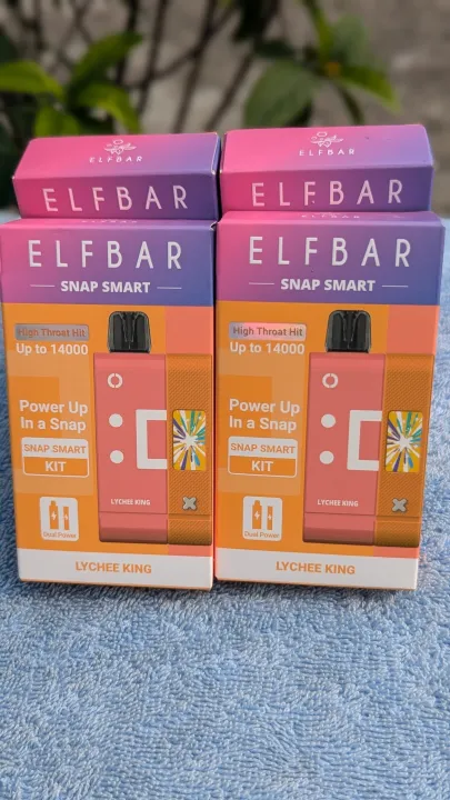 ELFBAR%20SNAP%20SMART%2014000%20PUFF%20FULL%20KIT%20Disposable%20E-Cigarette%20Vape%20LYCHEE%20KING%20Flavor%20-%20Image%202