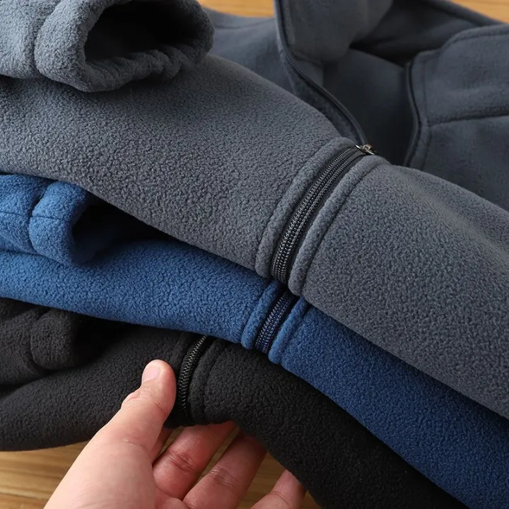 Men's%20Coat%20Top%20Japanese%20Lamb%20Wool%20Fleece-lined%20Thickened%20Men's%20Autumn%20and%20Winter%20Polar%20Fleece%20Cotton-Padded%20Coat%20Thin%20Student%20Jacket%20-%20Image%203