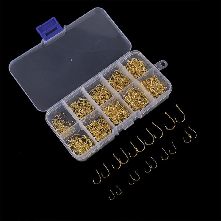500pcs/set%20#3~#12%20Fishing%20Hooks%20Carbon%20Steel%20Golden%20Fishhooks%20With%20Retail%20Box%20-%20Image%205